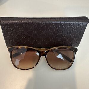 Authentic Gucci Sunglasses Havana Emboss